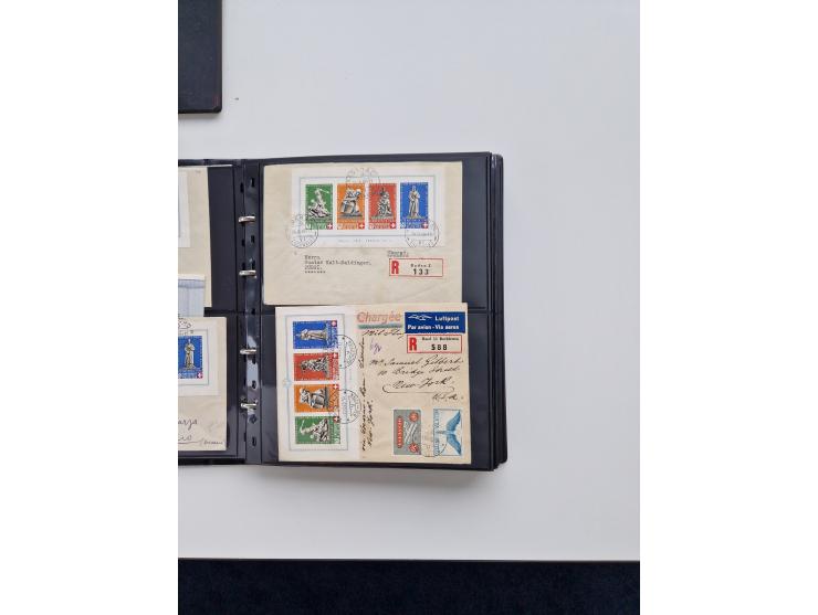 1934/2008, phantastisch schöne Blocksammlung mit über 520 Briefen, dabei viele R- und Eilbriefe, Zensuren, Sonderstempel sowi