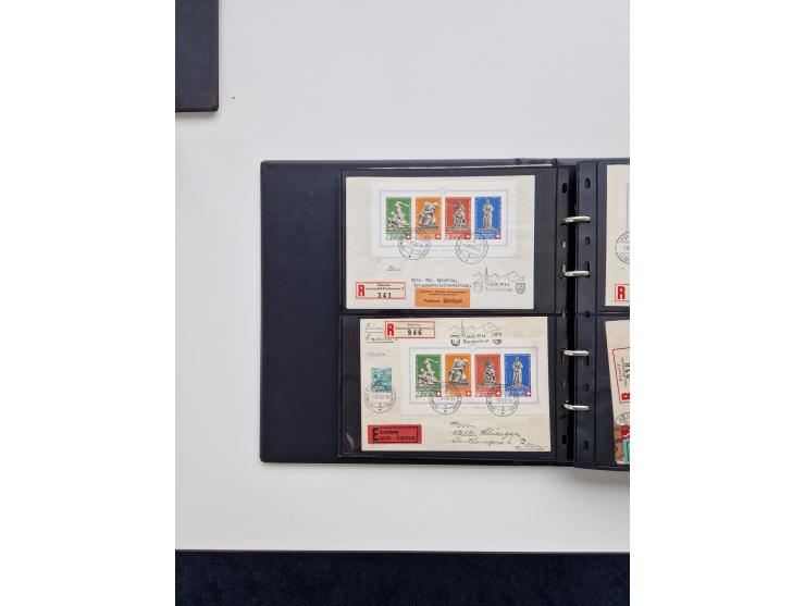 1934/2008, phantastisch schöne Blocksammlung mit über 520 Briefen, dabei viele R- und Eilbriefe, Zensuren, Sonderstempel sowi