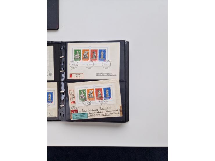 1934/2008, phantastisch schöne Blocksammlung mit über 520 Briefen, dabei viele R- und Eilbriefe, Zensuren, Sonderstempel sowi