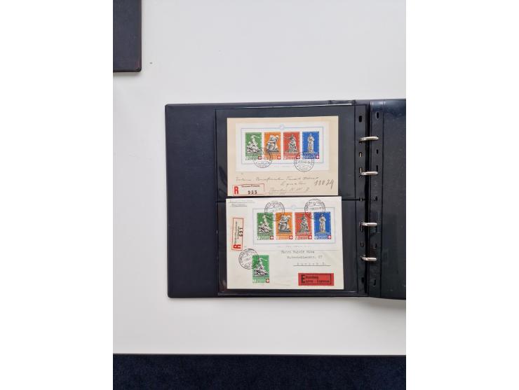 1934/2008, phantastisch schöne Blocksammlung mit über 520 Briefen, dabei viele R- und Eilbriefe, Zensuren, Sonderstempel sowi