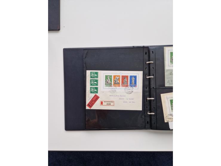 1934/2008, phantastisch schöne Blocksammlung mit über 520 Briefen, dabei viele R- und Eilbriefe, Zensuren, Sonderstempel sowi