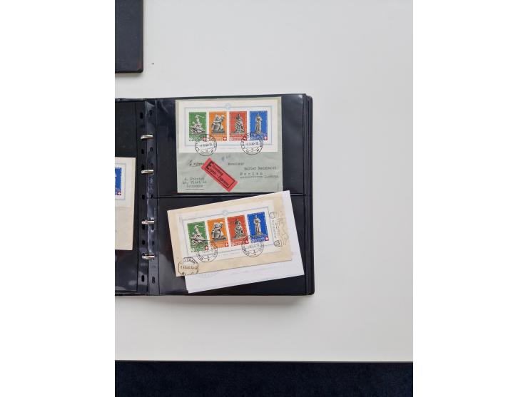 1934/2008, phantastisch schöne Blocksammlung mit über 520 Briefen, dabei viele R- und Eilbriefe, Zensuren, Sonderstempel sowi