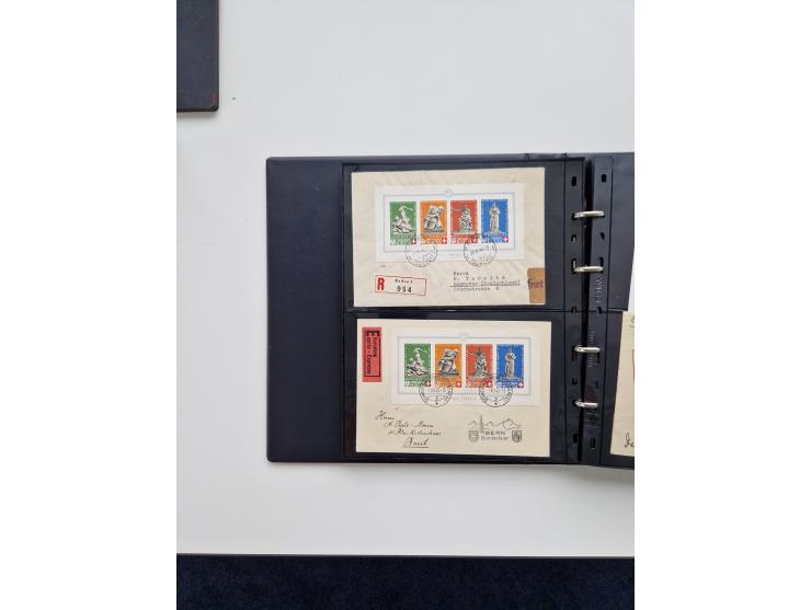 1934/2008, phantastisch schöne Blocksammlung mit über 520 Briefen, dabei viele R- und Eilbriefe, Zensuren, Sonderstempel sowi