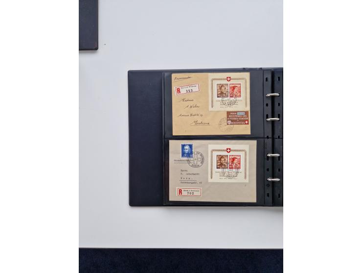 1934/2008, phantastisch schöne Blocksammlung mit über 520 Briefen, dabei viele R- und Eilbriefe, Zensuren, Sonderstempel sowi