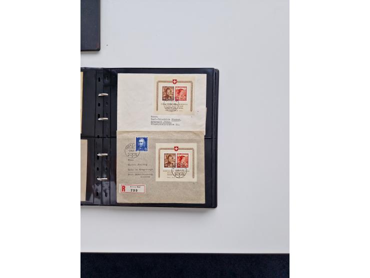 1934/2008, phantastisch schöne Blocksammlung mit über 520 Briefen, dabei viele R- und Eilbriefe, Zensuren, Sonderstempel sowi