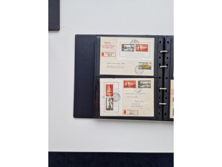 1934/2008, phantastisch schöne Blocksammlung mit über 520 Briefen, dabei viele R- und Eilbriefe, Zensuren, Sonderstempel sowi