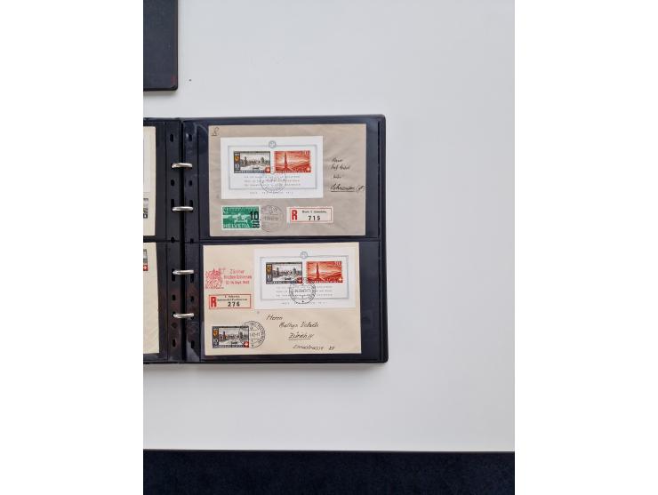 1934/2008, phantastisch schöne Blocksammlung mit über 520 Briefen, dabei viele R- und Eilbriefe, Zensuren, Sonderstempel sowi