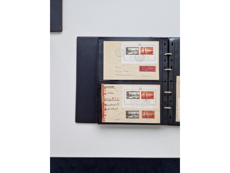 1934/2008, phantastisch schöne Blocksammlung mit über 520 Briefen, dabei viele R- und Eilbriefe, Zensuren, Sonderstempel sowi