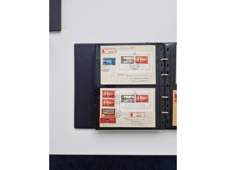 1934/2008, phantastisch schöne Blocksammlung mit über 520 Briefen, dabei viele R- und Eilbriefe, Zensuren, Sonderstempel sowi