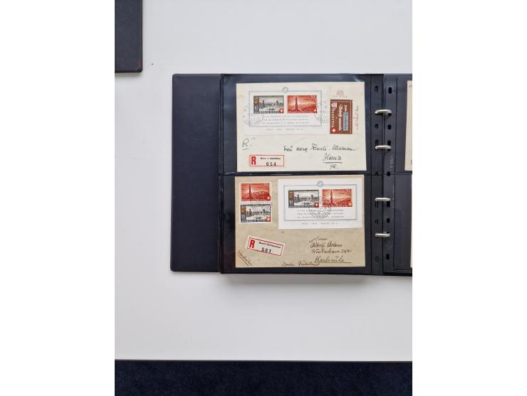 1934/2008, phantastisch schöne Blocksammlung mit über 520 Briefen, dabei viele R- und Eilbriefe, Zensuren, Sonderstempel sowi