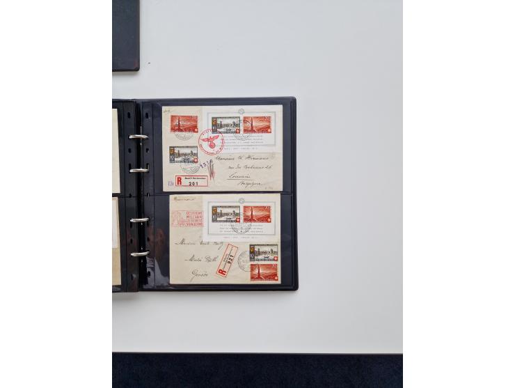1934/2008, phantastisch schöne Blocksammlung mit über 520 Briefen, dabei viele R- und Eilbriefe, Zensuren, Sonderstempel sowi