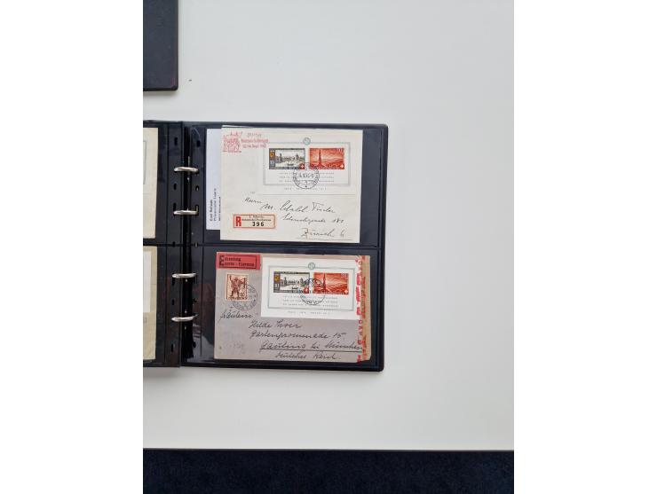 1934/2008, phantastisch schöne Blocksammlung mit über 520 Briefen, dabei viele R- und Eilbriefe, Zensuren, Sonderstempel sowi