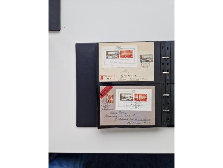 1934/2008, phantastisch schöne Blocksammlung mit über 520 Briefen, dabei viele R- und Eilbriefe, Zensuren, Sonderstempel sowi