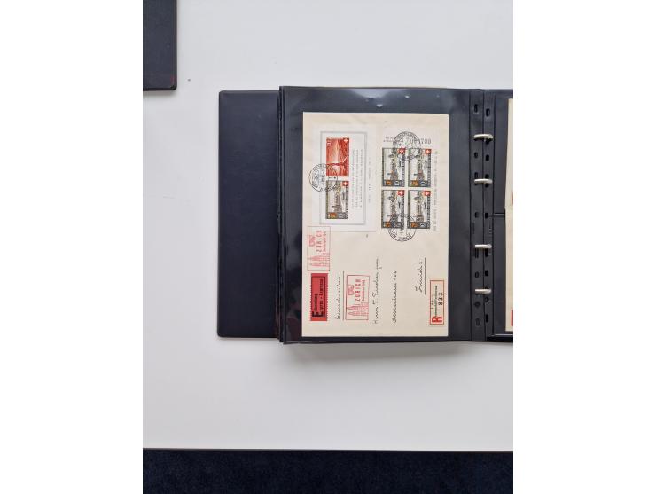 1934/2008, phantastisch schöne Blocksammlung mit über 520 Briefen, dabei viele R- und Eilbriefe, Zensuren, Sonderstempel sowi