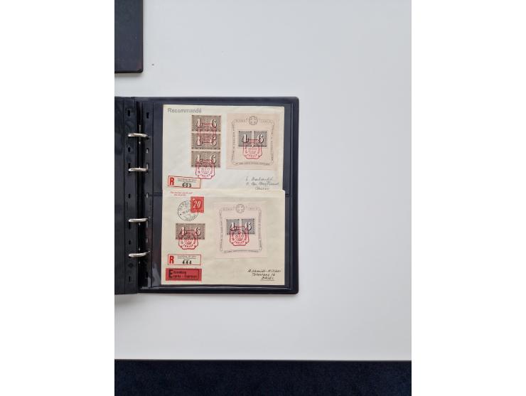 1934/2008, phantastisch schöne Blocksammlung mit über 520 Briefen, dabei viele R- und Eilbriefe, Zensuren, Sonderstempel sowi