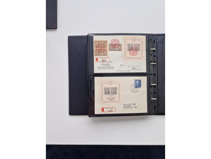 1934/2008, phantastisch schöne Blocksammlung mit über 520 Briefen, dabei viele R- und Eilbriefe, Zensuren, Sonderstempel sowi