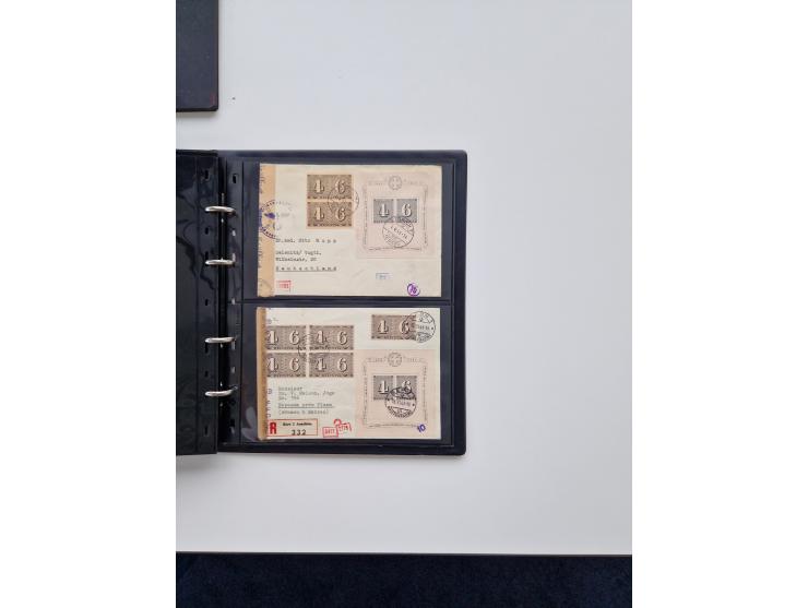 1934/2008, phantastisch schöne Blocksammlung mit über 520 Briefen, dabei viele R- und Eilbriefe, Zensuren, Sonderstempel sowi