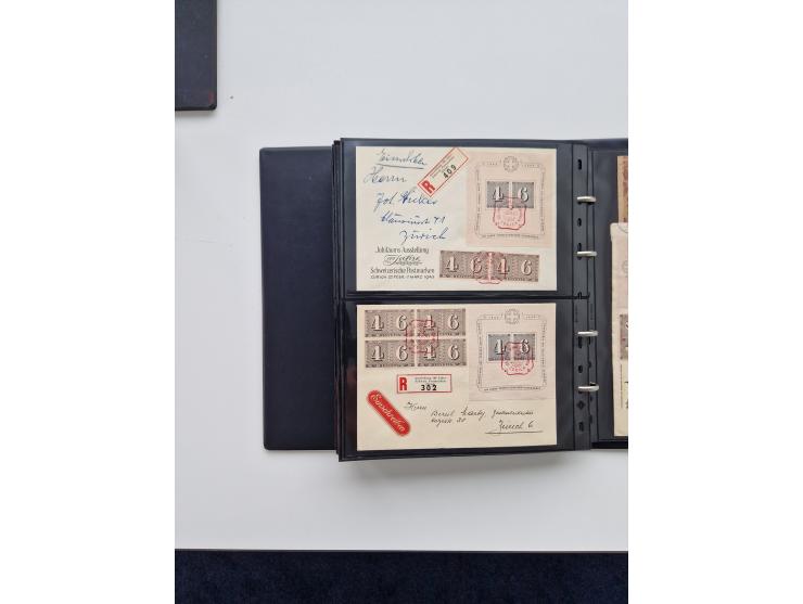 1934/2008, phantastisch schöne Blocksammlung mit über 520 Briefen, dabei viele R- und Eilbriefe, Zensuren, Sonderstempel sowi