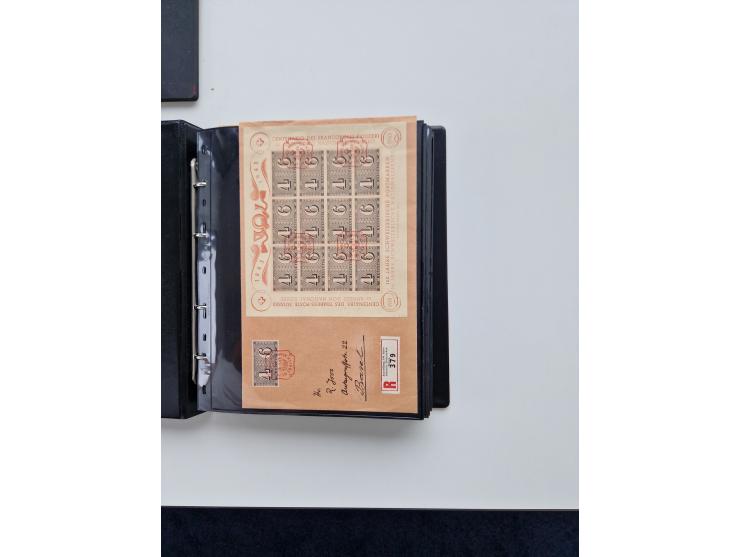 1934/2008, phantastisch schöne Blocksammlung mit über 520 Briefen, dabei viele R- und Eilbriefe, Zensuren, Sonderstempel sowi