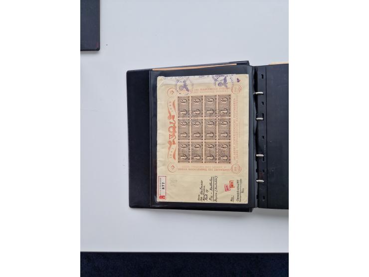 1934/2008, phantastisch schöne Blocksammlung mit über 520 Briefen, dabei viele R- und Eilbriefe, Zensuren, Sonderstempel sowi