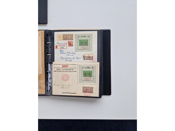 1934/2008, phantastisch schöne Blocksammlung mit über 520 Briefen, dabei viele R- und Eilbriefe, Zensuren, Sonderstempel sowi