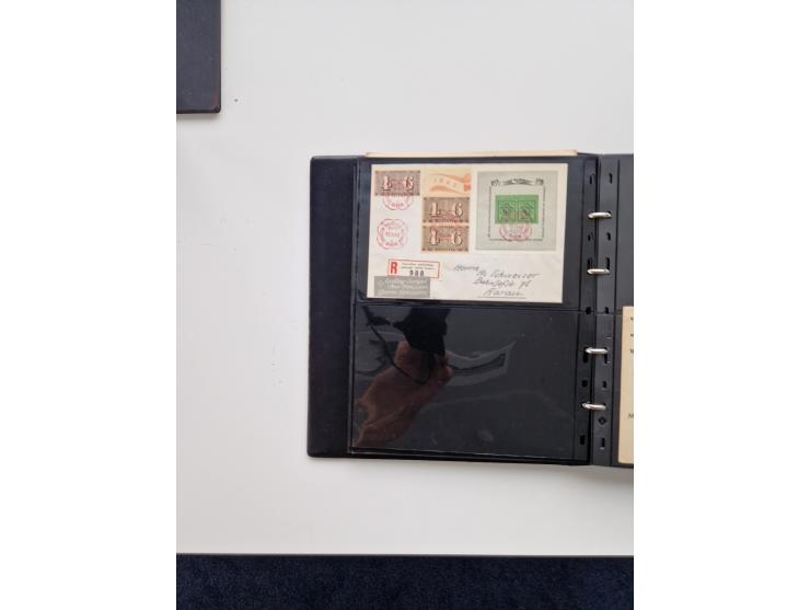 1934/2008, phantastisch schöne Blocksammlung mit über 520 Briefen, dabei viele R- und Eilbriefe, Zensuren, Sonderstempel sowi