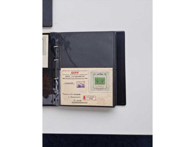 1934/2008, phantastisch schöne Blocksammlung mit über 520 Briefen, dabei viele R- und Eilbriefe, Zensuren, Sonderstempel sowi