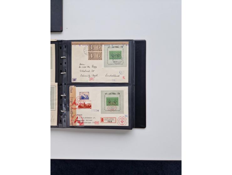 1934/2008, phantastisch schöne Blocksammlung mit über 520 Briefen, dabei viele R- und Eilbriefe, Zensuren, Sonderstempel sowi