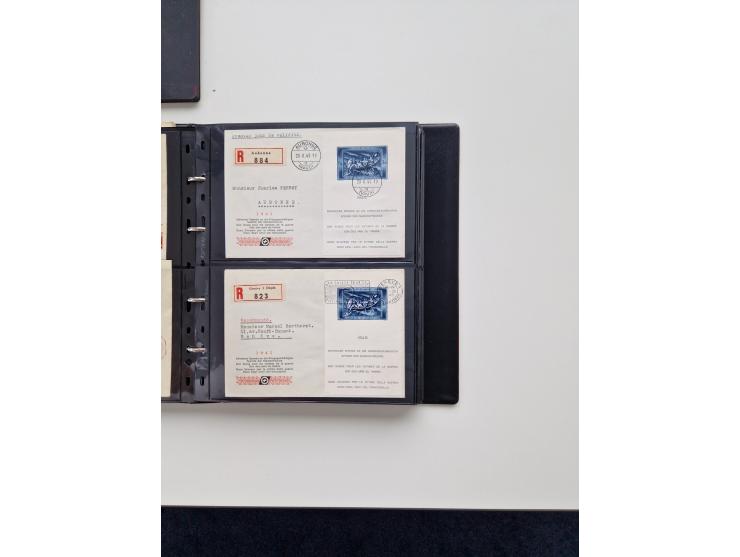 1934/2008, phantastisch schöne Blocksammlung mit über 520 Briefen, dabei viele R- und Eilbriefe, Zensuren, Sonderstempel sowi