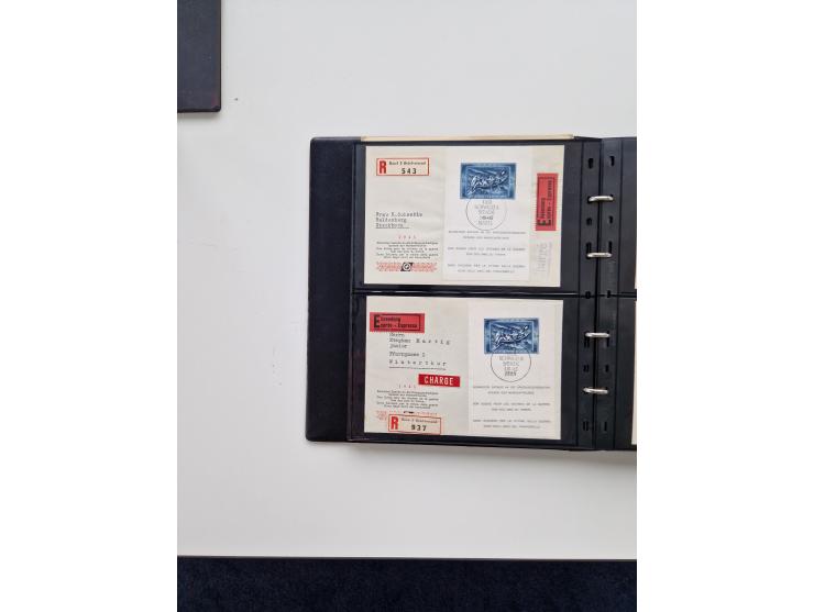 1934/2008, phantastisch schöne Blocksammlung mit über 520 Briefen, dabei viele R- und Eilbriefe, Zensuren, Sonderstempel sowi