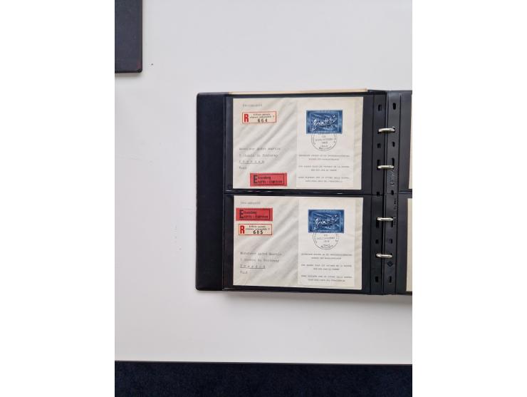 1934/2008, phantastisch schöne Blocksammlung mit über 520 Briefen, dabei viele R- und Eilbriefe, Zensuren, Sonderstempel sowi