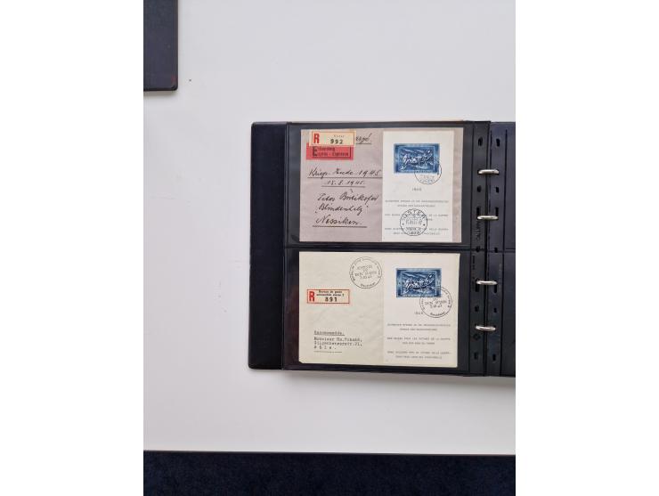 1934/2008, phantastisch schöne Blocksammlung mit über 520 Briefen, dabei viele R- und Eilbriefe, Zensuren, Sonderstempel sowi