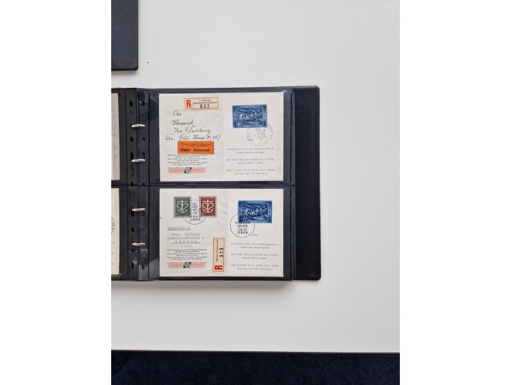 1934/2008, phantastisch schöne Blocksammlung mit über 520 Briefen, dabei viele R- und Eilbriefe, Zensuren, Sonderstempel sowi