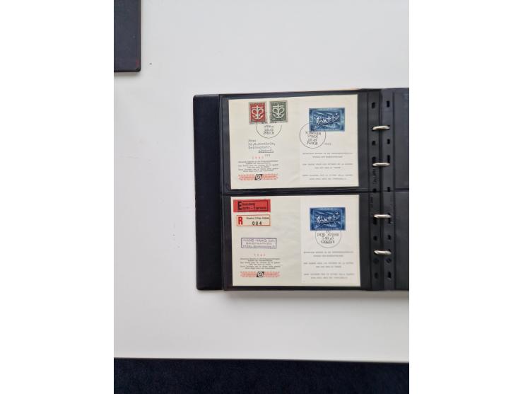 1934/2008, phantastisch schöne Blocksammlung mit über 520 Briefen, dabei viele R- und Eilbriefe, Zensuren, Sonderstempel sowi
