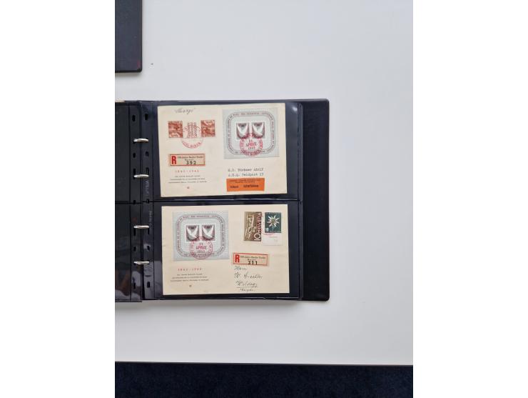 1934/2008, phantastisch schöne Blocksammlung mit über 520 Briefen, dabei viele R- und Eilbriefe, Zensuren, Sonderstempel sowi