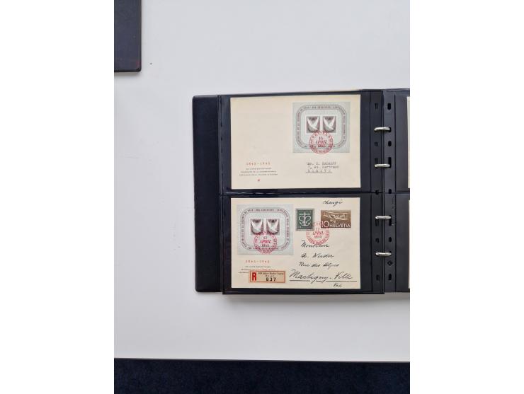 1934/2008, phantastisch schöne Blocksammlung mit über 520 Briefen, dabei viele R- und Eilbriefe, Zensuren, Sonderstempel sowi