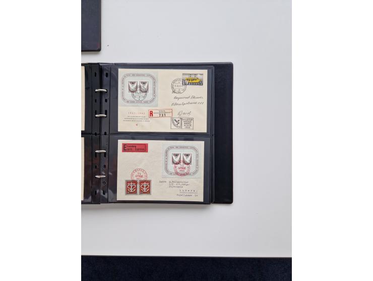 1934/2008, phantastisch schöne Blocksammlung mit über 520 Briefen, dabei viele R- und Eilbriefe, Zensuren, Sonderstempel sowi