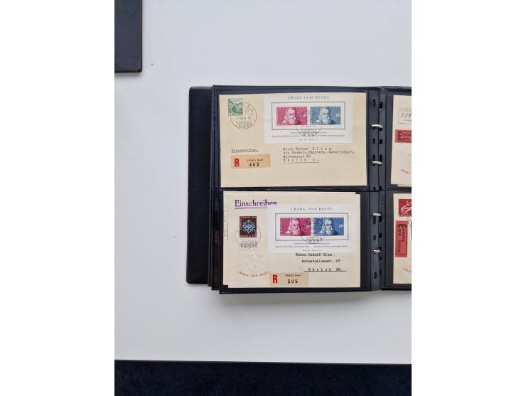 1934/2008, phantastisch schöne Blocksammlung mit über 520 Briefen, dabei viele R- und Eilbriefe, Zensuren, Sonderstempel sowi