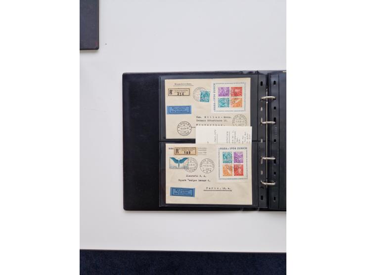 1934/2008, phantastisch schöne Blocksammlung mit über 520 Briefen, dabei viele R- und Eilbriefe, Zensuren, Sonderstempel sowi