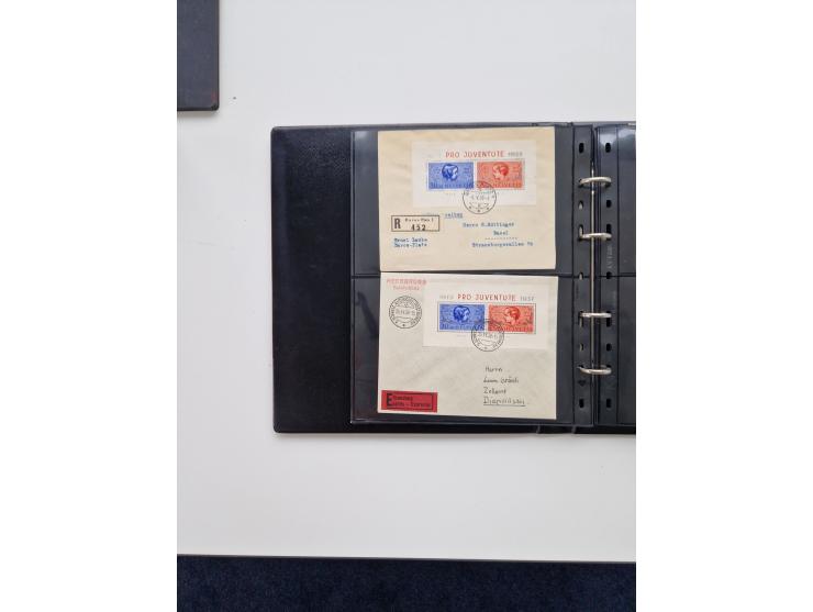 1934/2008, phantastisch schöne Blocksammlung mit über 520 Briefen, dabei viele R- und Eilbriefe, Zensuren, Sonderstempel sowi