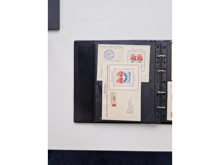 1934/2008, phantastisch schöne Blocksammlung mit über 520 Briefen, dabei viele R- und Eilbriefe, Zensuren, Sonderstempel sowi