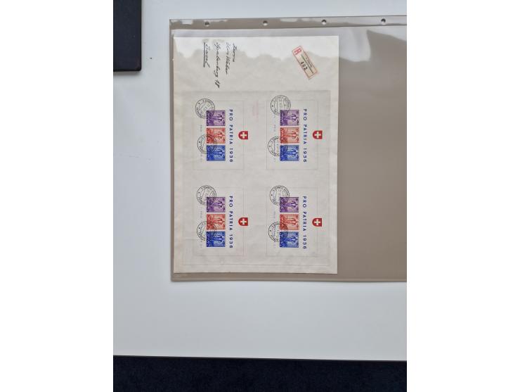 1934/2008, phantastisch schöne Blocksammlung mit über 520 Briefen, dabei viele R- und Eilbriefe, Zensuren, Sonderstempel sowi
