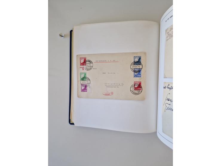 1912/60, interessante Sammlung inkl. Luftpost und etwas Ausland, dabei bessere Frankaturen, interessante Stempel und weiteren