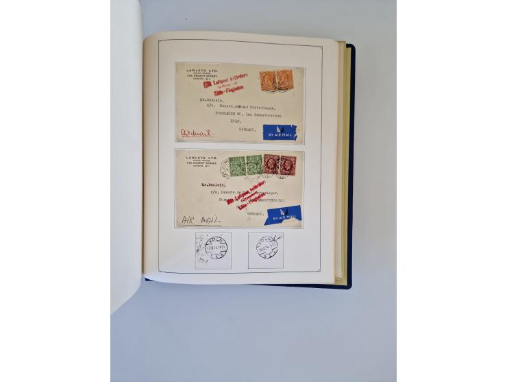 1912/60, interessante Sammlung inkl. Luftpost und etwas Ausland, dabei bessere Frankaturen, interessante Stempel und weiteren