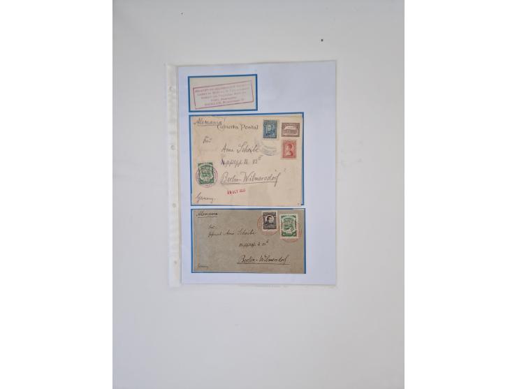 1912/60, interessante Sammlung inkl. Luftpost und etwas Ausland, dabei bessere Frankaturen, interessante Stempel und weiteren