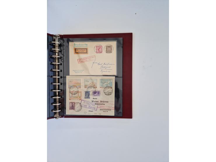 1912/60, interessante Sammlung inkl. Luftpost und etwas Ausland, dabei bessere Frankaturen, interessante Stempel und weiteren