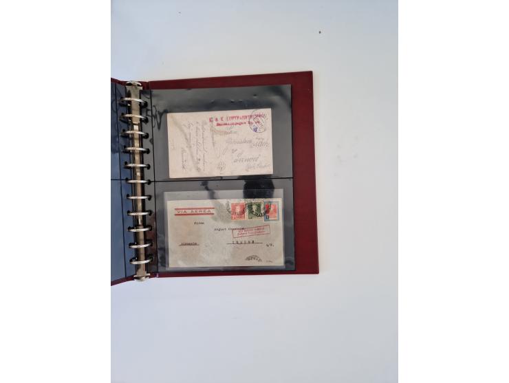 1912/60, interessante Sammlung inkl. Luftpost und etwas Ausland, dabei bessere Frankaturen, interessante Stempel und weiteren