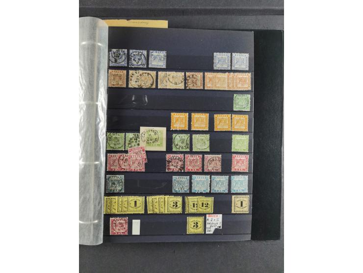 Baden bis Württemberg, umfangreiche gestempelte und ungebraucht/postfrische Sammlung inkl. Doubletten mit Briefen und Ganzsac