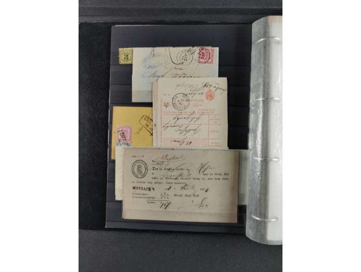 Baden bis Württemberg, umfangreiche gestempelte und ungebraucht/postfrische Sammlung inkl. Doubletten mit Briefen und Ganzsac