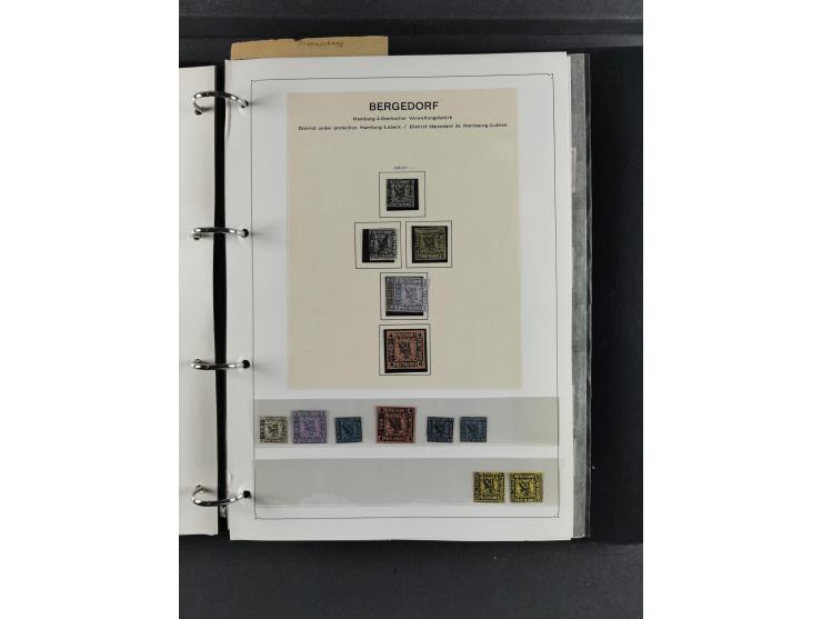 Baden bis Württemberg, umfangreiche gestempelte und ungebraucht/postfrische Sammlung inkl. Doubletten mit Briefen und Ganzsac